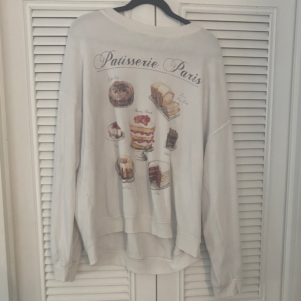 Altar'd State Cream Patisserie Paris Sweater